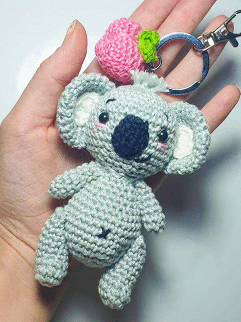 Crochet Koala Keychain Amigurumi Pattern