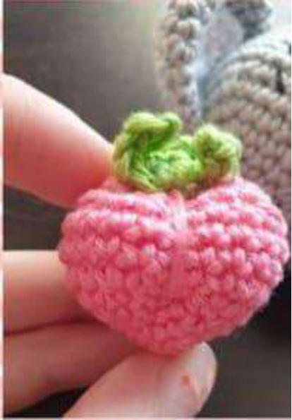 Crochet Koala Keychain Progress