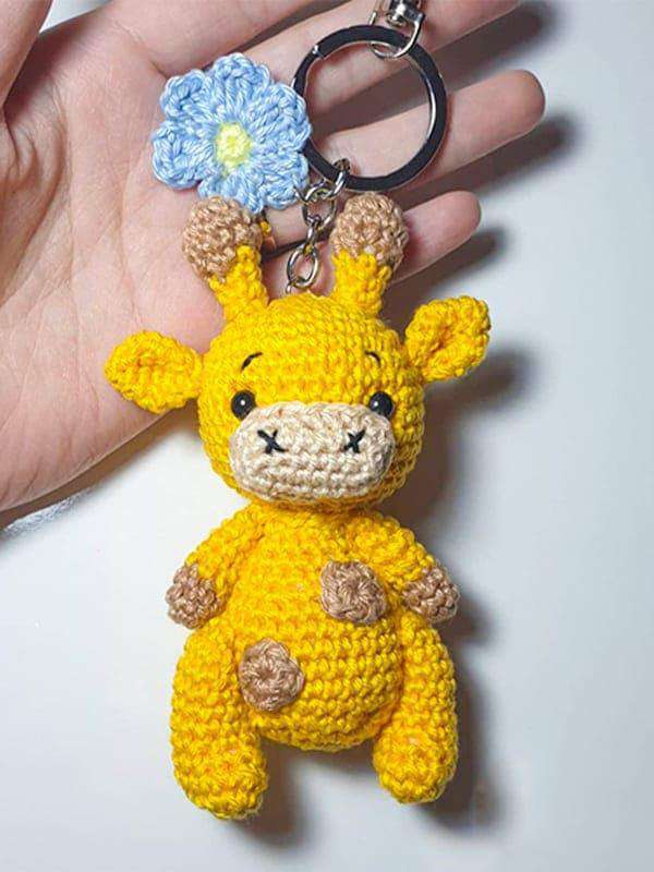 Free Giraffe Amigurumi Keychain Pattern