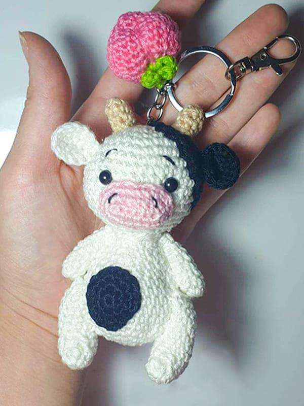 Free Keychain Cow Amigurumi Pattern