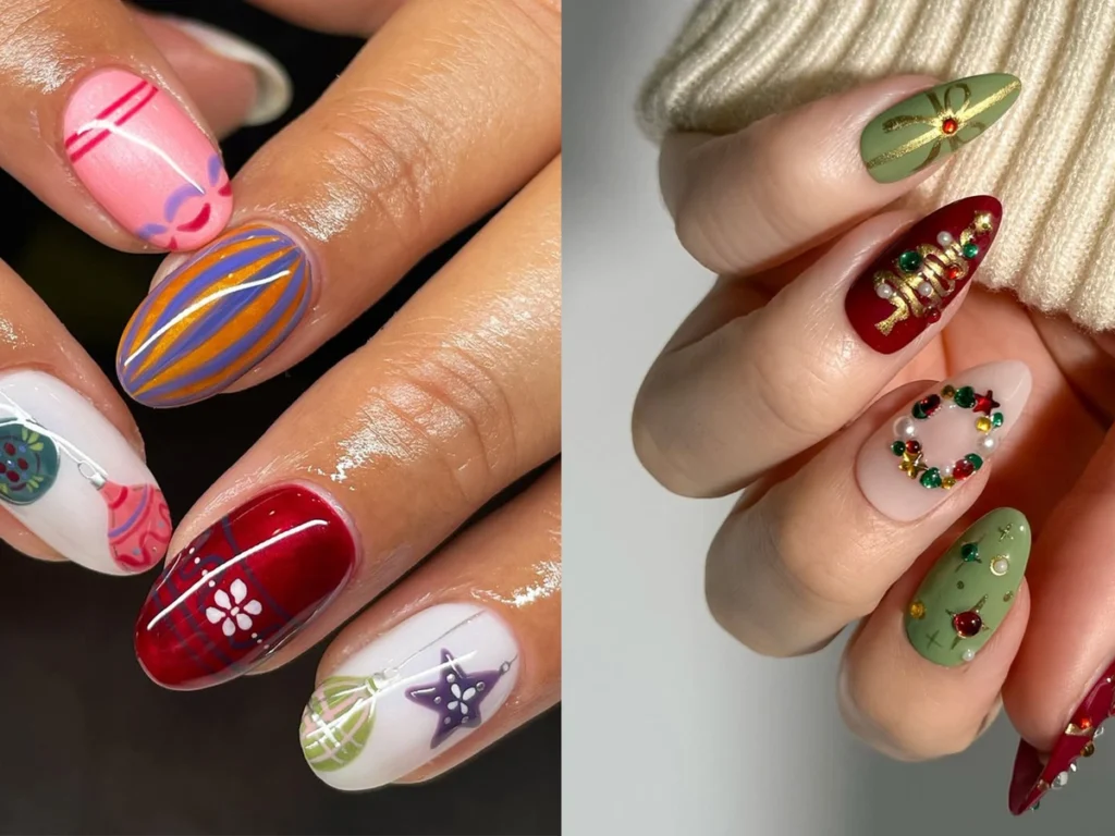 christmas nail design