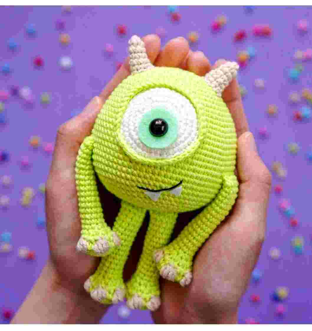 Mike Wazowski Amigurumi: Free Crochet Pattern for Your Favorite Little Monster