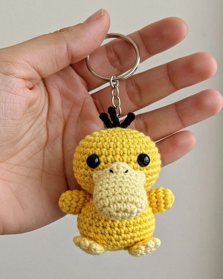 Crochet a Cute & Confused Friend: Free Psyduck Amigurumi Pattern