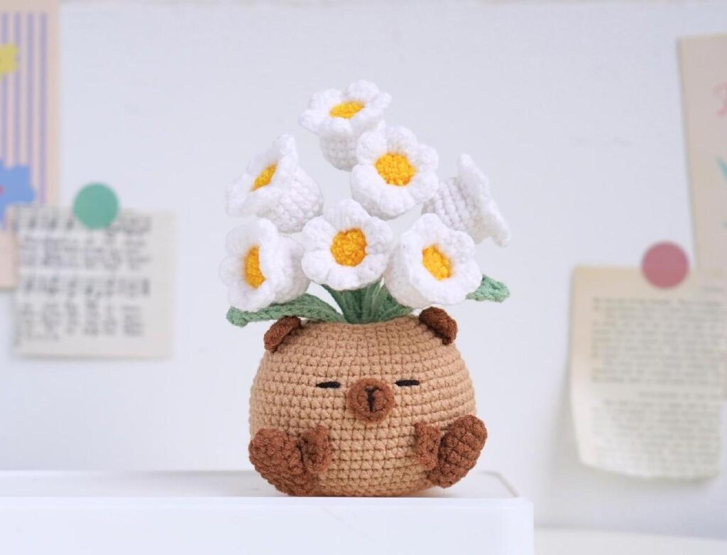 Amigurumi Capybara Lily of the Valley Pattern