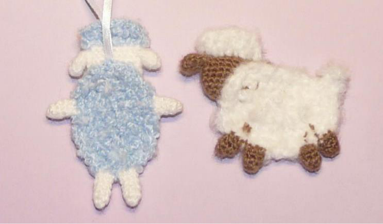 Crochet sheep head securely attached to the body