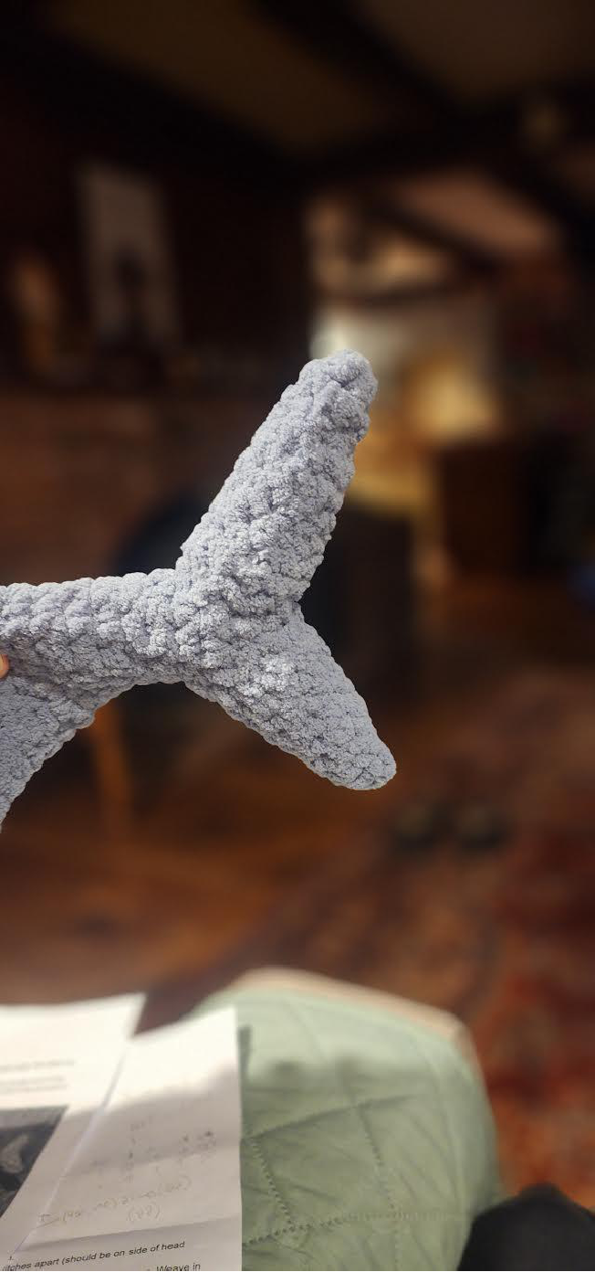 Crochet Whale Shark Mouth Insertion