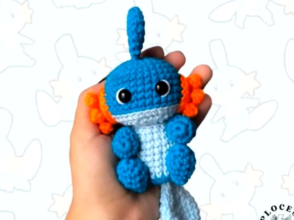 Mudkip Amigurumi Crochet Pattern