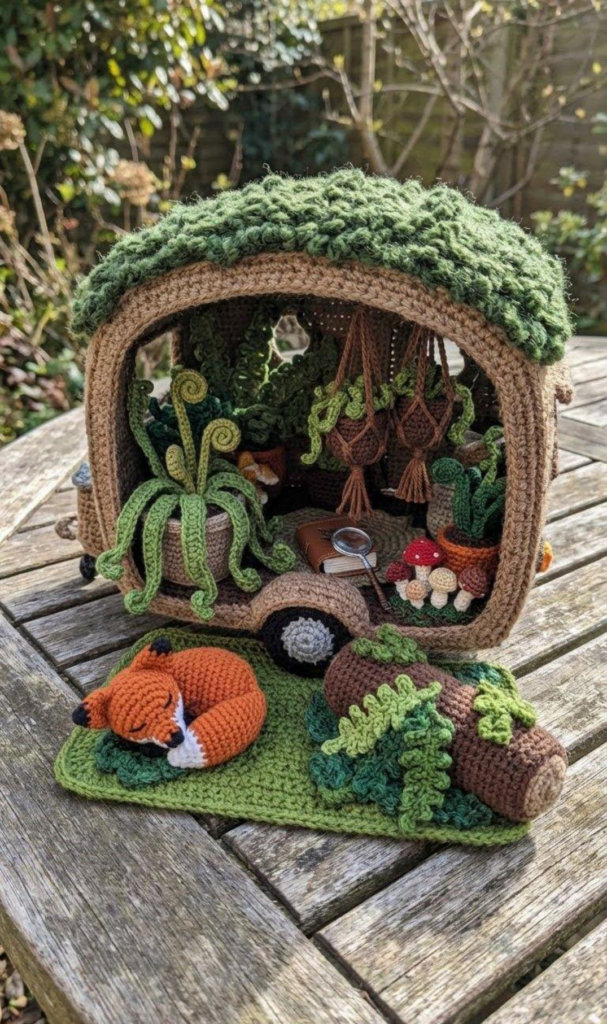 The Fern Forest Cabin Crochet Project