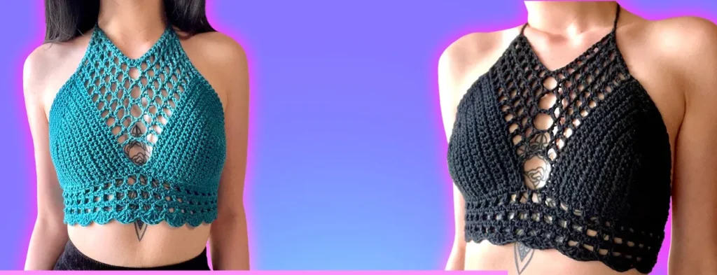 Create a Stunning Caged Halter Top: A DIY Crochet Tutorial for All Sizes