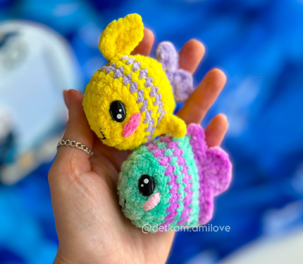 Crochet Fish Keychain