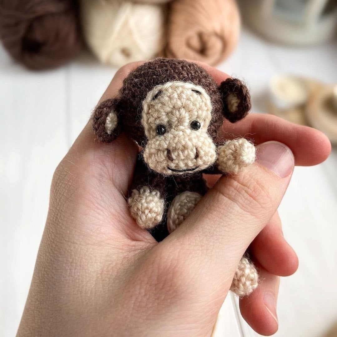 Go Bananas for This Adorable Tiny Crochet Monkey Pattern!
