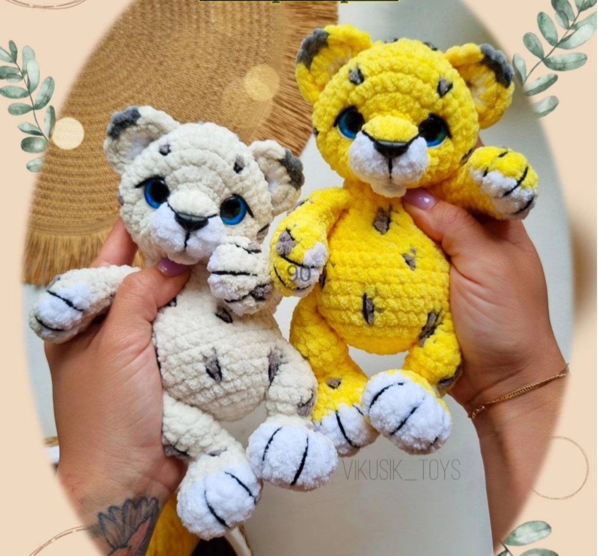 Wildly Adorable: The Ultimate Leopard & Snow Leopard Amigurumi Pattern
