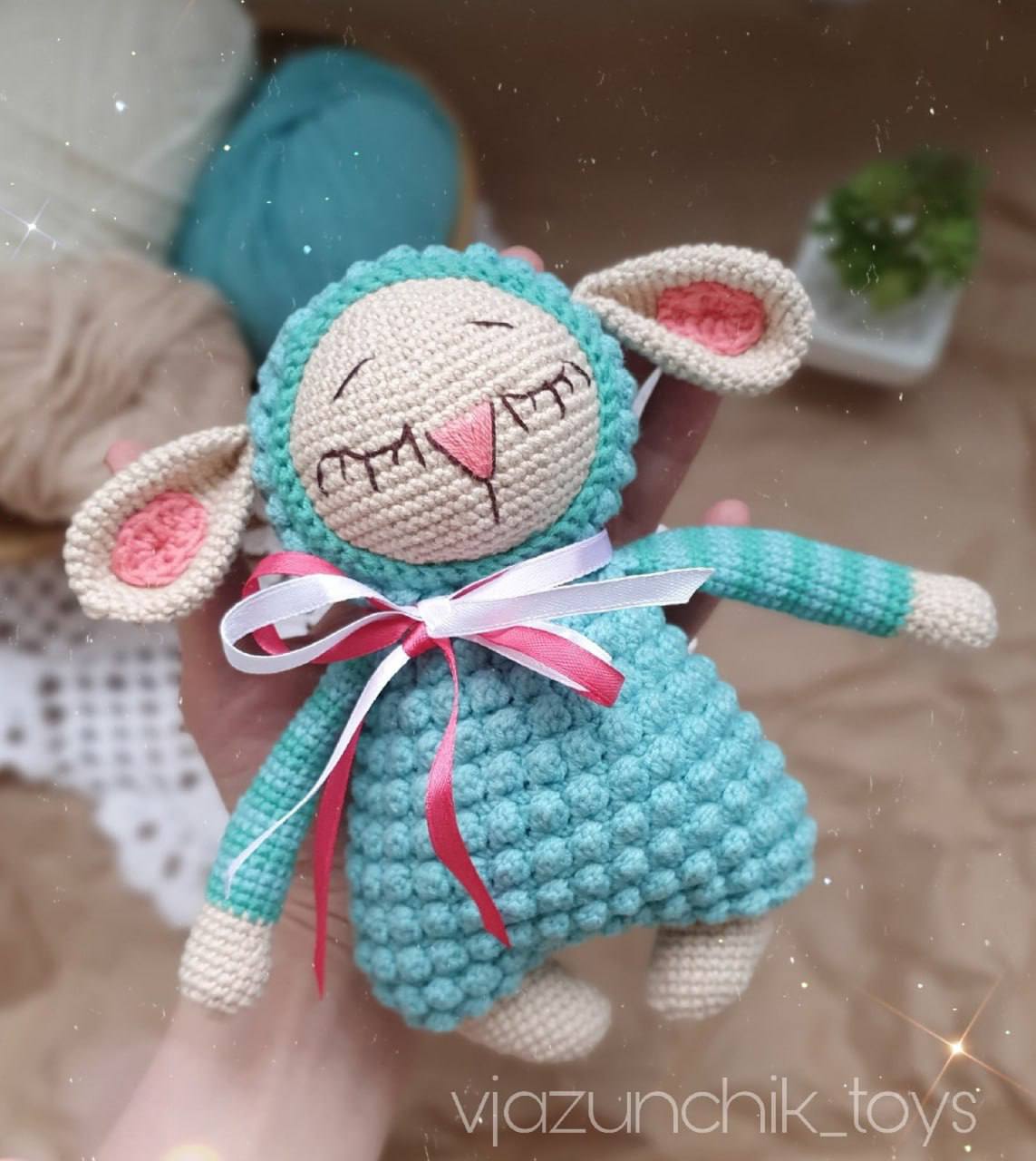 Double the Cuteness: Crochet Your Own Large and Mini Sheep Duo