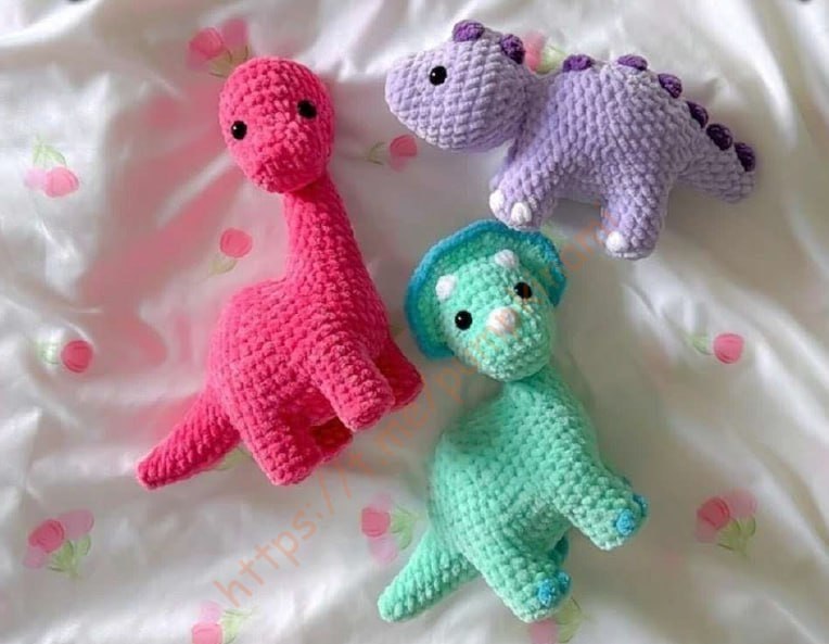 Dino-Mite Crochet: Create Your Own Trio of Prehistoric Pals
