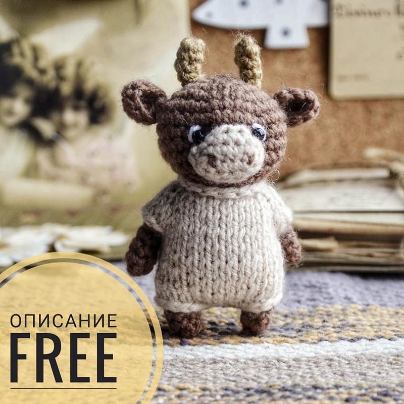 Pocket-Sized Perfection: Crochet Your Own Adorable Tiny Bull!