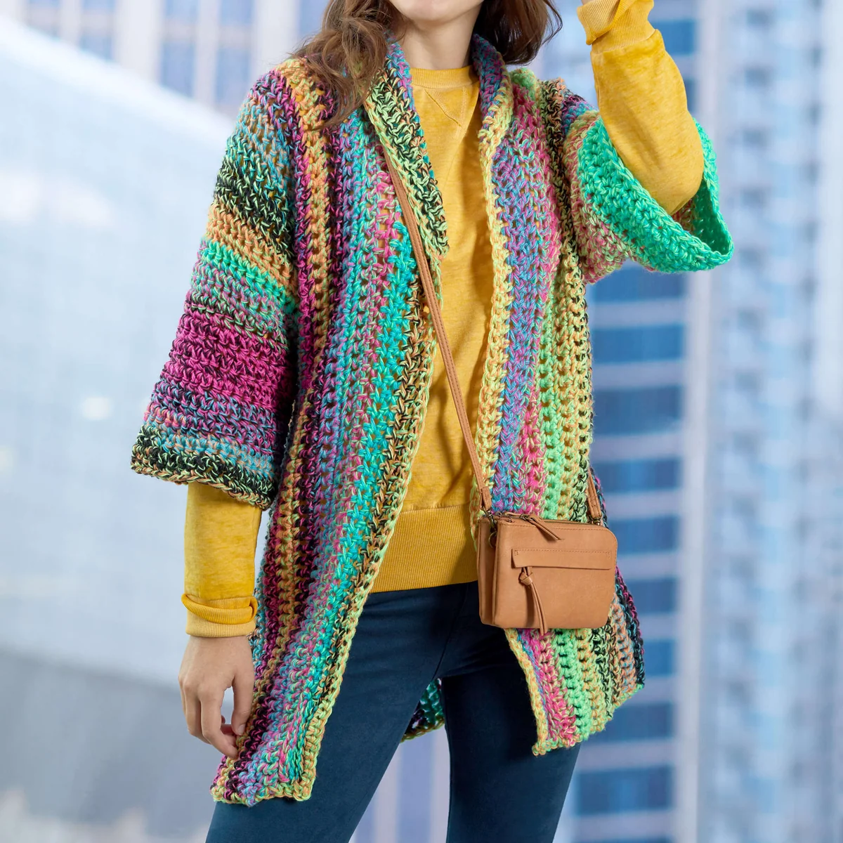 Easy Crochet Cardigan Pattern: Beginner-Friendly Colorful Sweater Tutorial