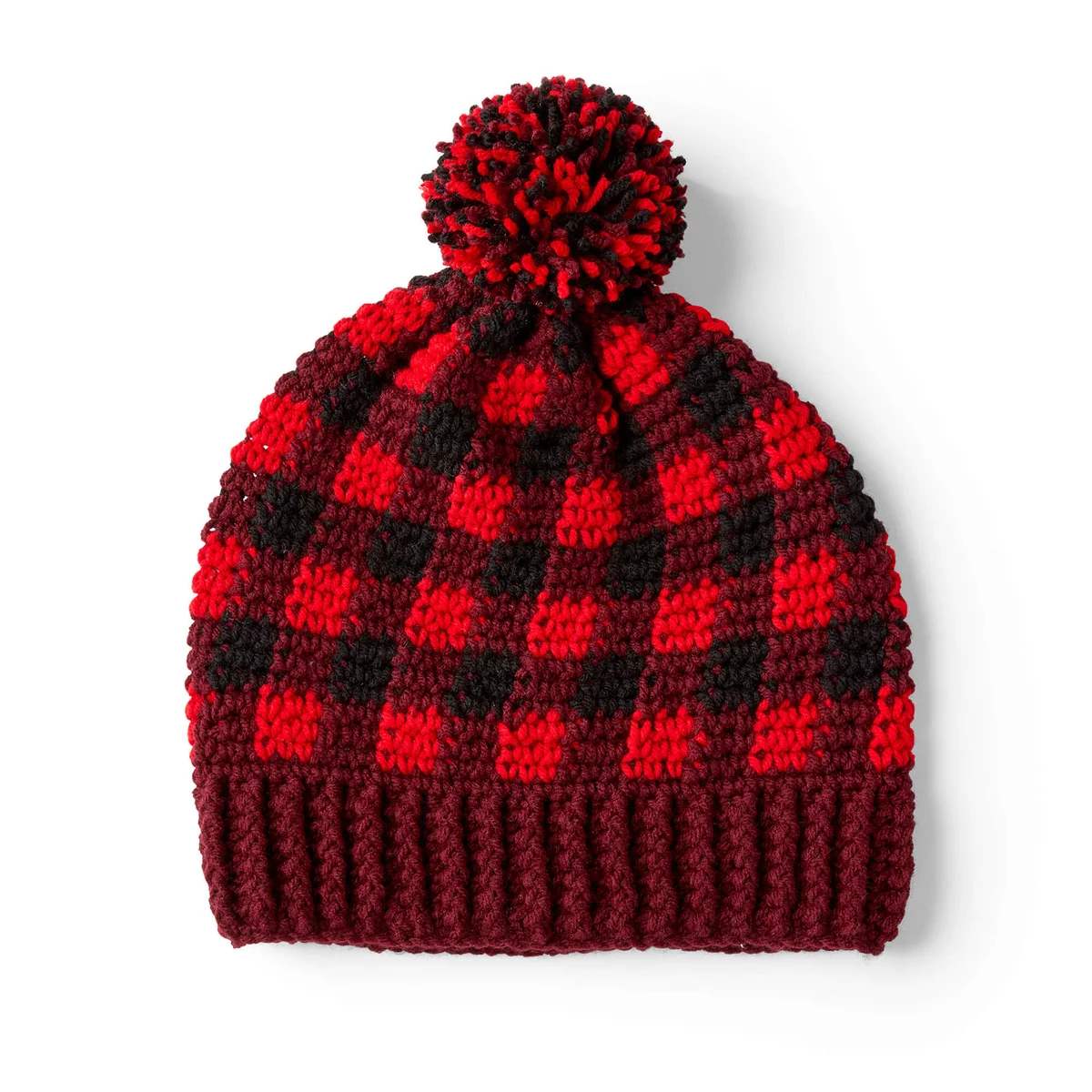 Easy Buffalo Plaid Crochet Hat Pattern for Men: Free Beginner Guide