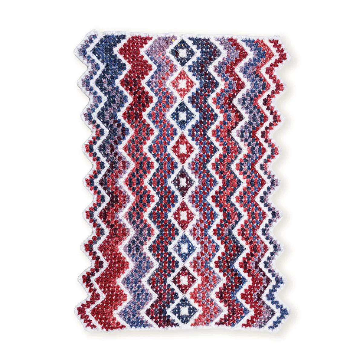 Crochet Firework Throw Pattern: Colorful Ripple Blanket Guide