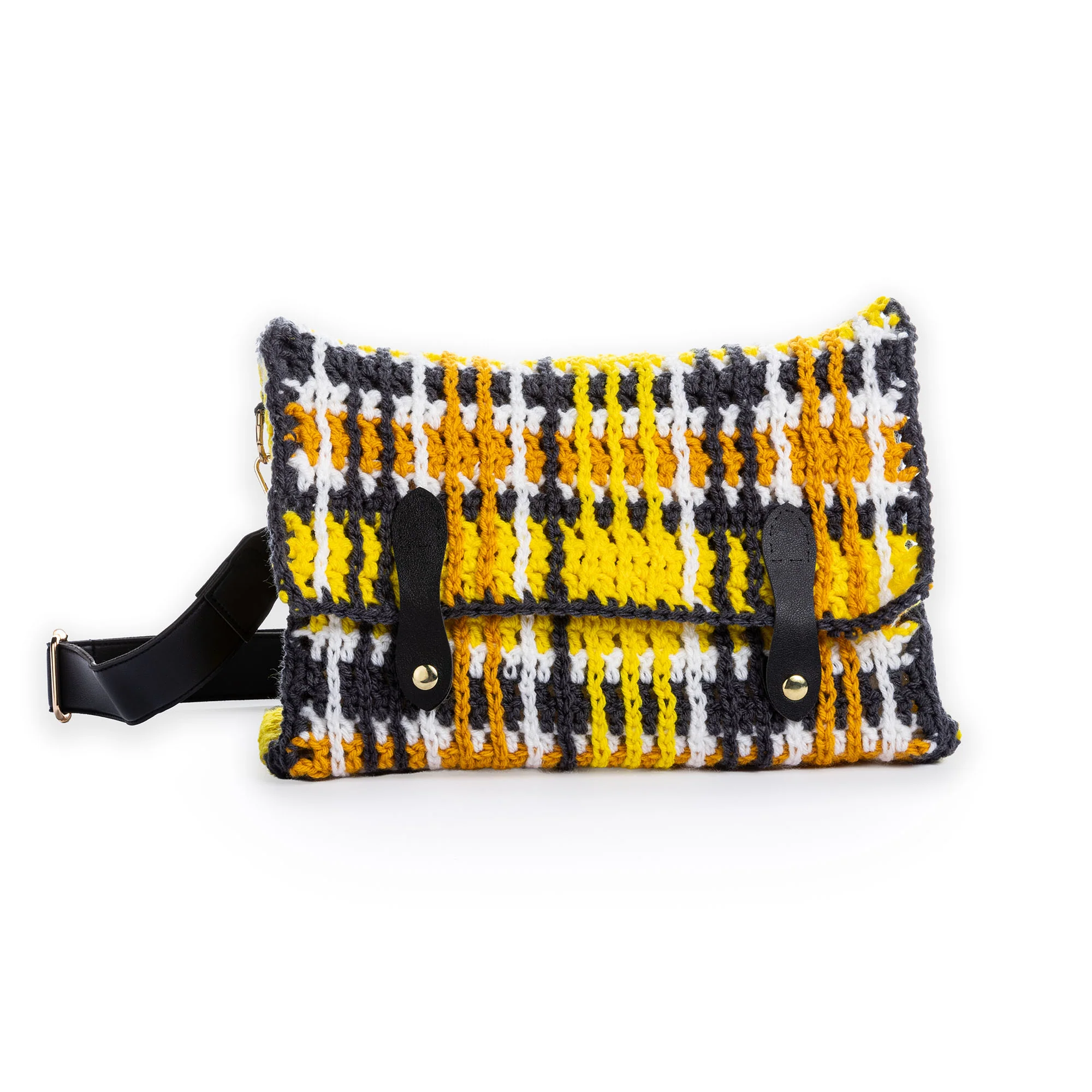 DIY Punk Plaid Crochet Bag: Easy Step-by-Step Tutorial