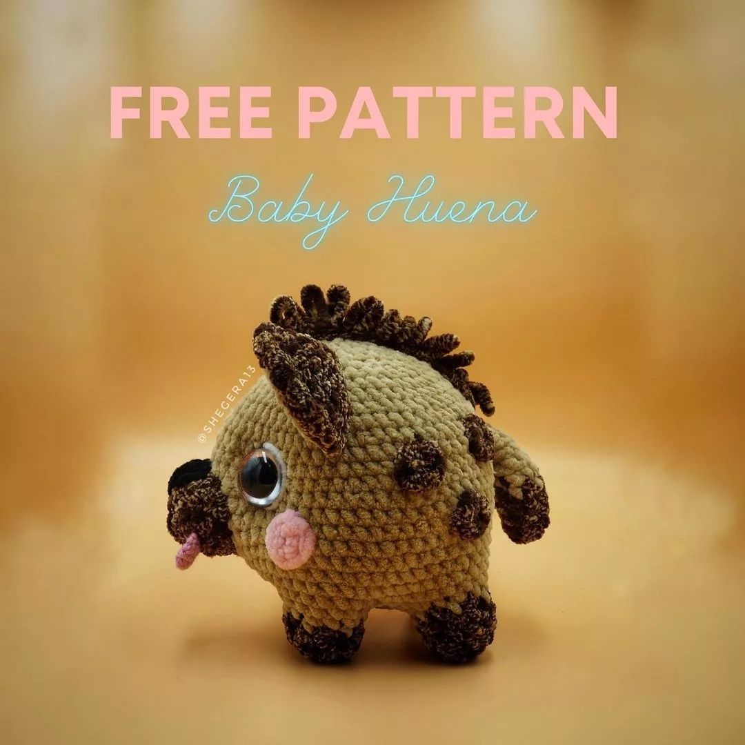 Free Baby Hyena Crochet Pattern: Adorable Velvet Amigurumi Tutorial