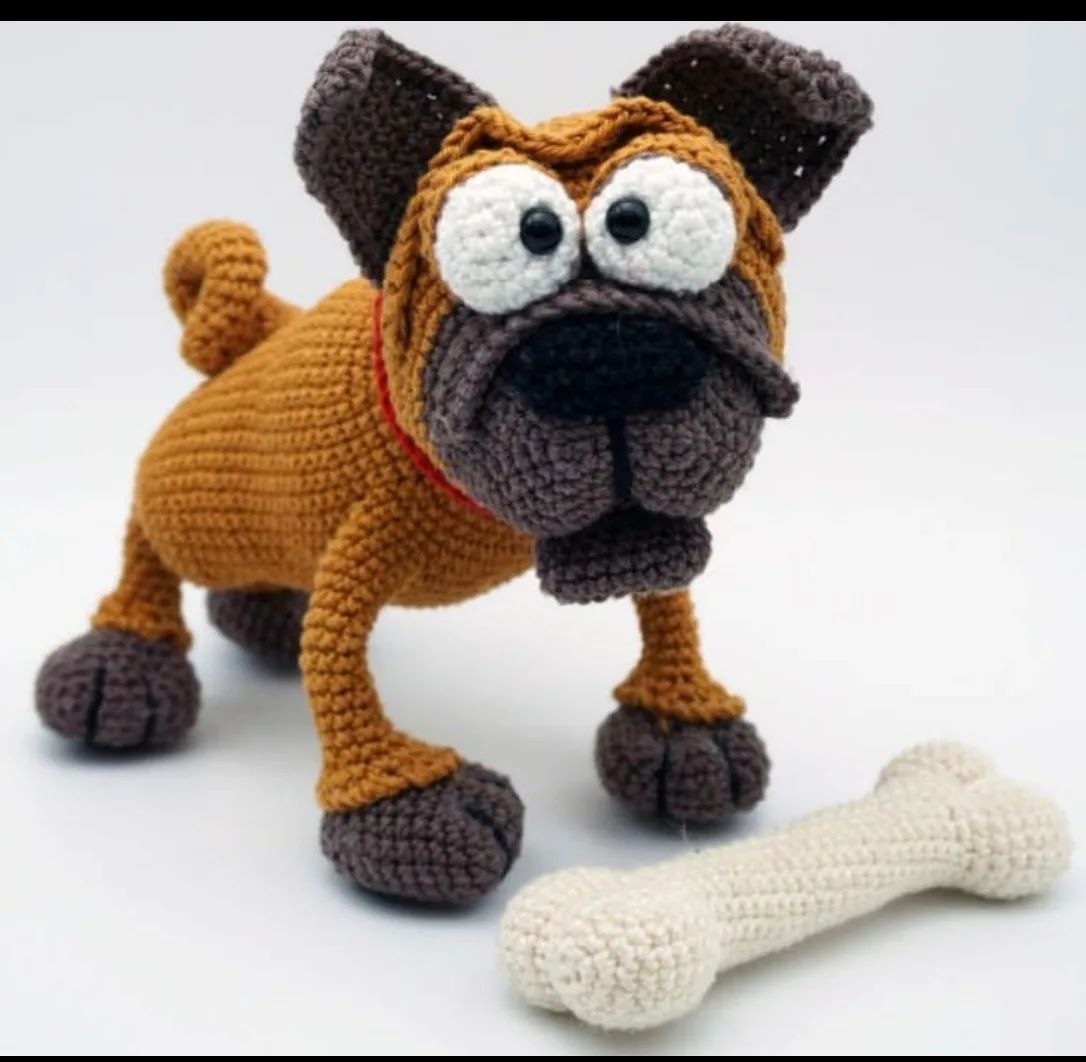 Amigurumi Pug Crochet Pattern: How to Make a Poseable Pug Dog Tutorial