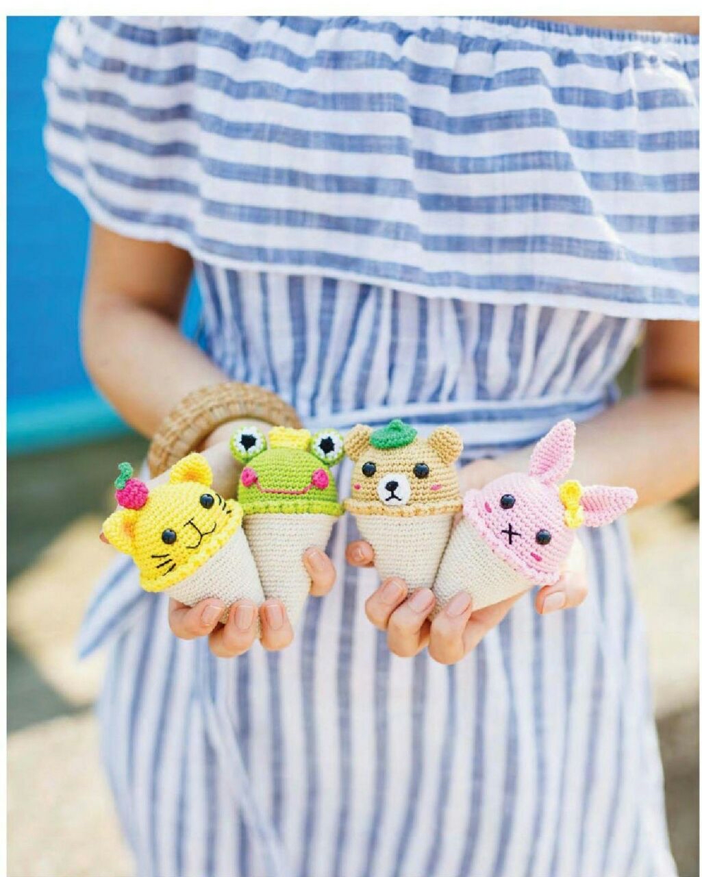 Easy Crochet Animal Ice Cream Amigurumi Pattern Tutorial