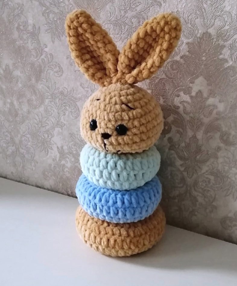 Easy Crochet Bunny Stacking Toy Pattern: Plush Amigurumi Tutorial
